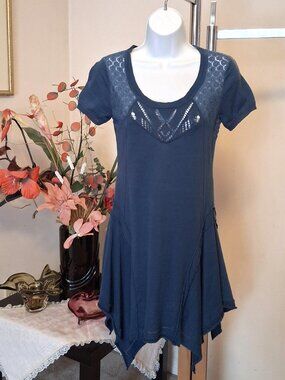 New MCPLANET Unique Well Tailored Artistic Design Beach Vacation Mini Dress 4